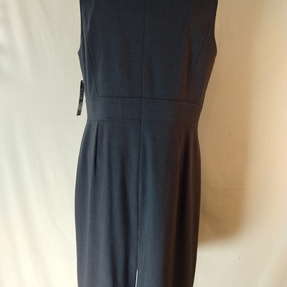 NWT Tahari charcoal grey sheath dress size 16, - Picture 4 of 8